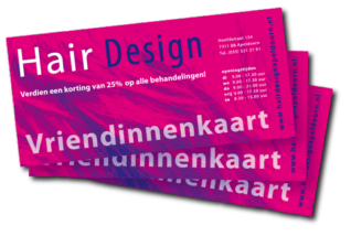 vriendinnenkaart kapsalon hair design apeldoorn